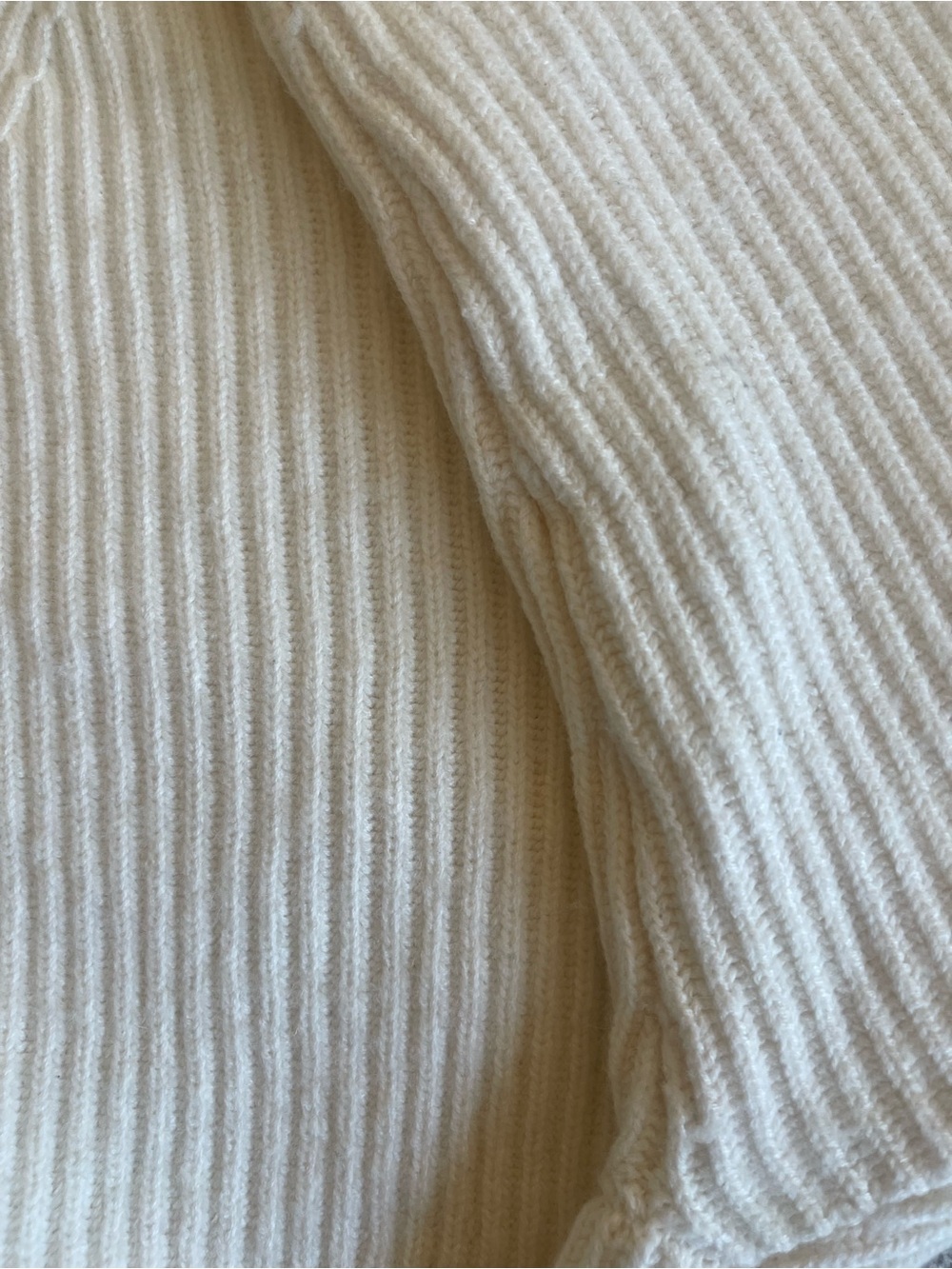 Aritzia WOOL LINEN Chalmers Sweater Heather Birch Ribbed Knit Mockneck Babaton M - Picture 16 of 16